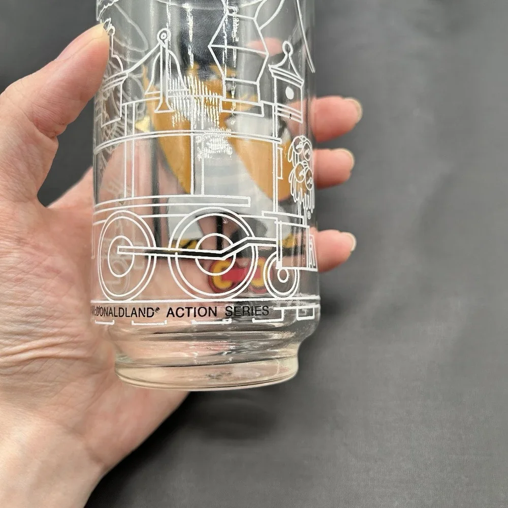 1977 McDonalds MCDONALDLAND ACTION‎ SERIES GLASSES HAMBURGLAR Tumbler 5.75